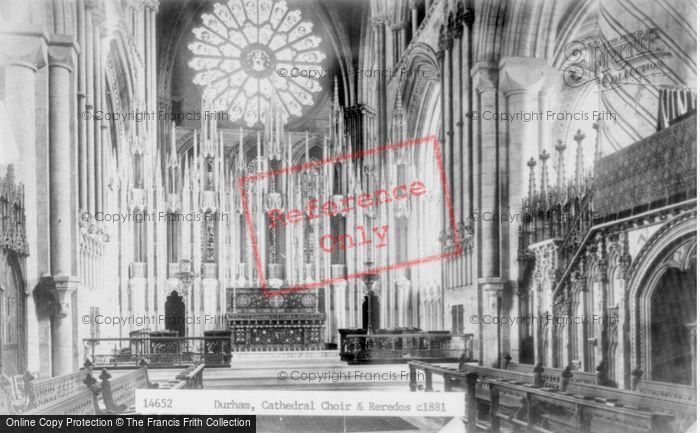 Photo of Durham, Cathedral, The Choir And Reredos c.1881