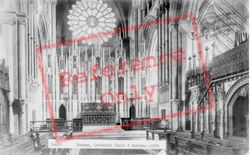 Cathedral, The Choir And Reredos c.1881, Durham