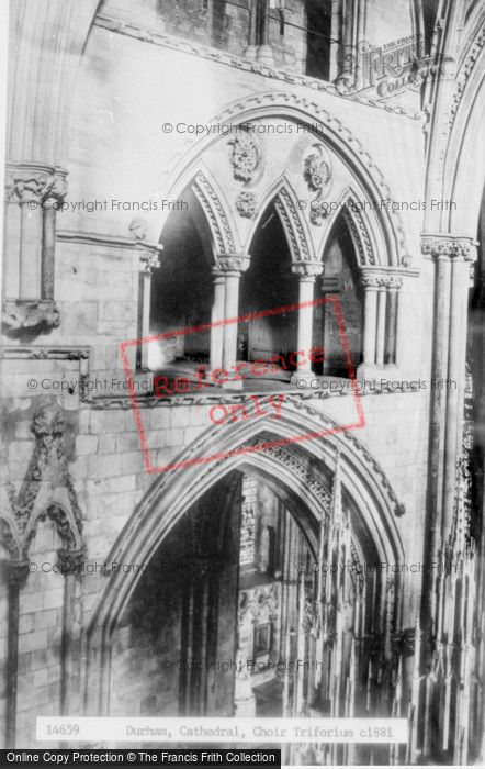 Photo of Durham, Cathedral, The Choir Triforium c.1881