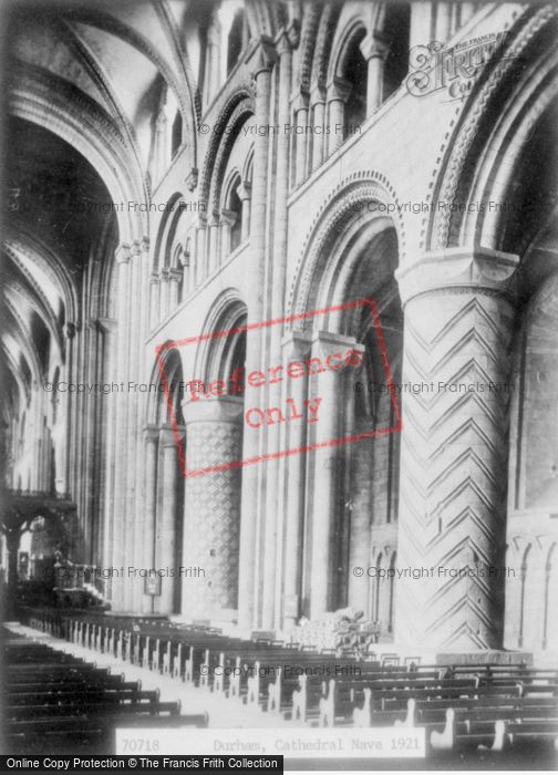 Photo of Durham, Cathedral, The Nave 1921