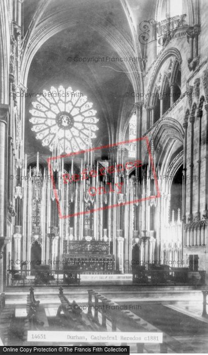Photo of Durham, Cathedral, The Reredos c.1881