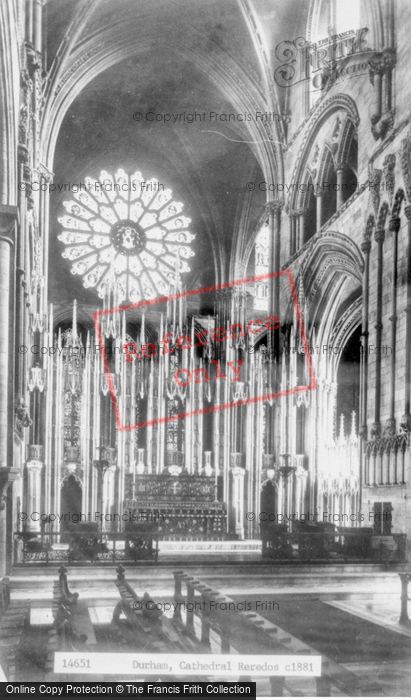 Photo of Durham, Cathedral, The Reredos c.1881