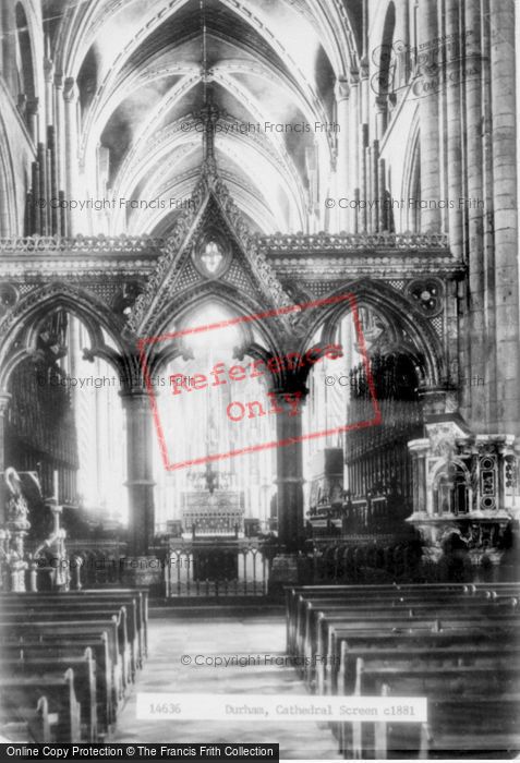 Photo of Durham, Cathedral, The Screen c.1881