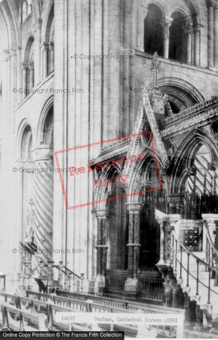 Photo of Durham, Cathedral, The Screen c.1881