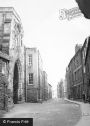 College Gateway And Street c.1950, Durham
