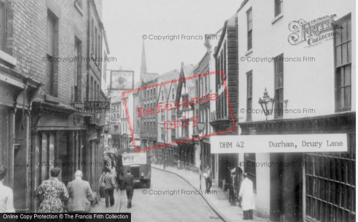 Photo of Durham, Drury Lane c.1955