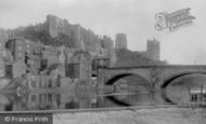 Durham, Framwellgate Bridge and the Castle 1892