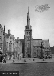 Market Place And St Nicholas Church 1977, Durham