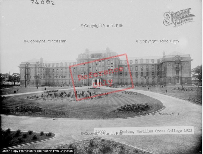 Photo of Durham, Neville's Cross College 1923