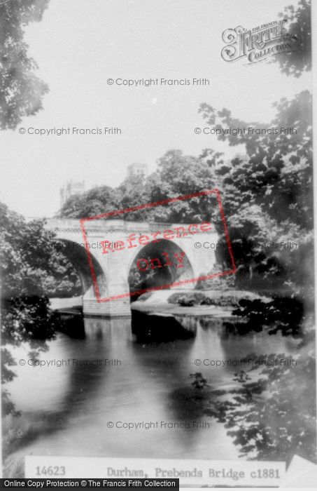 Photo of Durham, Prebends Bridge c.1881