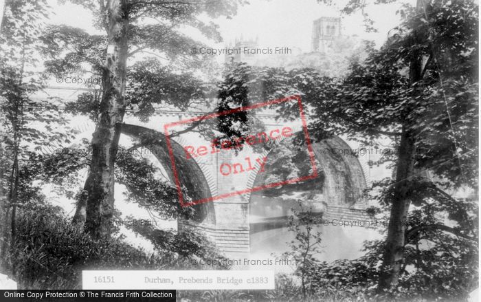 Photo of Durham, Prebends Bridge c.1883