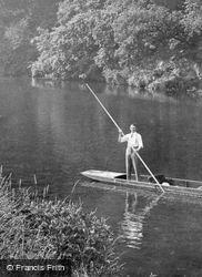 Punting On The River 1921, Durham