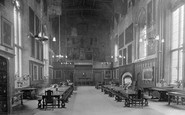 Durham, the Castle Great Hall 1921