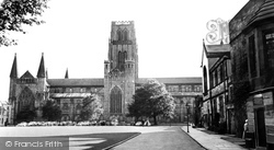 Durham, the Cathedral c1955