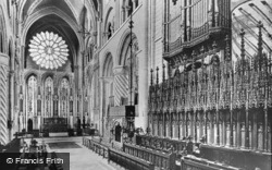 The Cathedral, Chancel And Choir c.1900, Durham