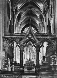 The Cathedral  Nave And The Screen c.1877, Durham