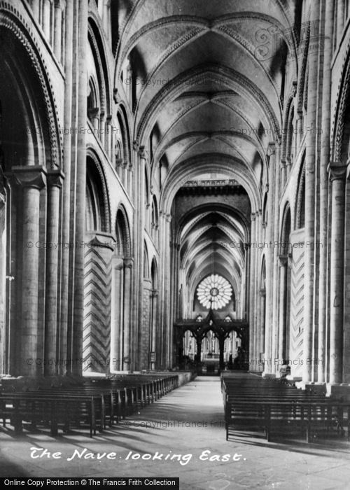 Photo of Durham, The Cathedral Nave Looking East c.1900