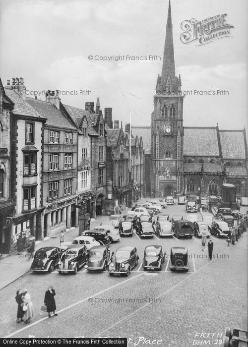 Photo of Durham, The Market Place c.1955