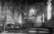 Durham, the Town Hall interior 1918