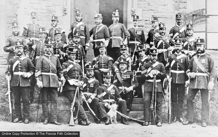 Photo of Durham, Warrant Officers And Sergeants, 2nd North Durham Militia, Gilsgate 1874