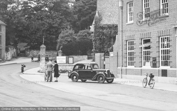 Photo of Dursley, Car At The Post Office c.1950