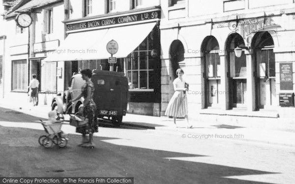 Photo of Dursley, Hilliers And The Employment Exchange, Parsonage Street c.1960