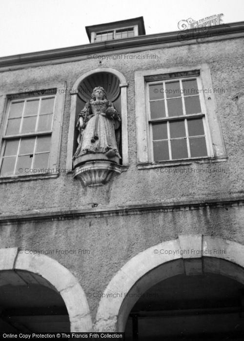 Photo of Dursley, Market House, Queen Anne Statue 1961