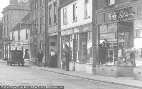 Photo of Dursley, Shops In Parsonage Street c.1947