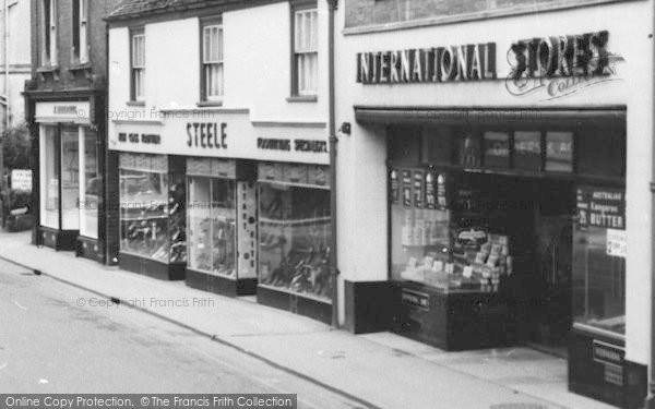 Photo of Dursley, Shops In Parsonage Street c.1965