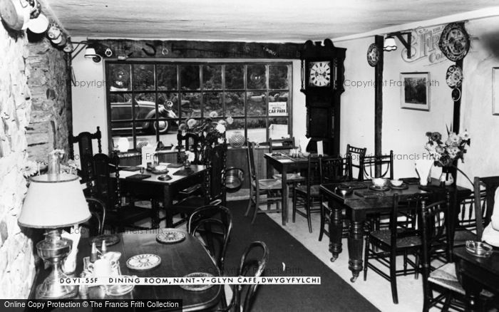 Photo of Dwygyfylchi, Dining Room, Nant Y Glyn Cafe c.1960