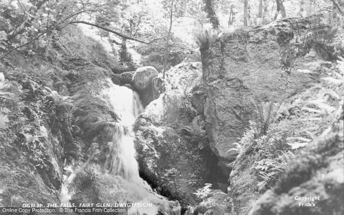 Photo of Dwygyfylchi, The Falls, Fairy Glen c.1955