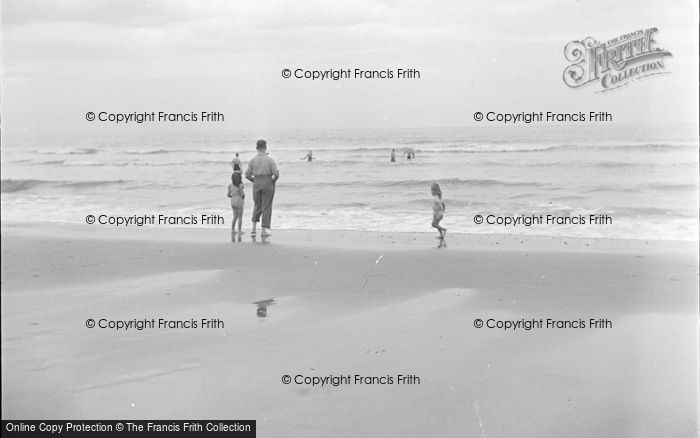 Photo of Dyffryn Ardudwy, Bathing On The Beach 1951
