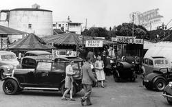 Car Park And Fun Fair, People c.1955, Dymchurch
