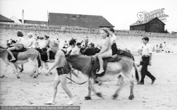 Photo of Dymchurch, Donkey Rides On The Sands c.1955