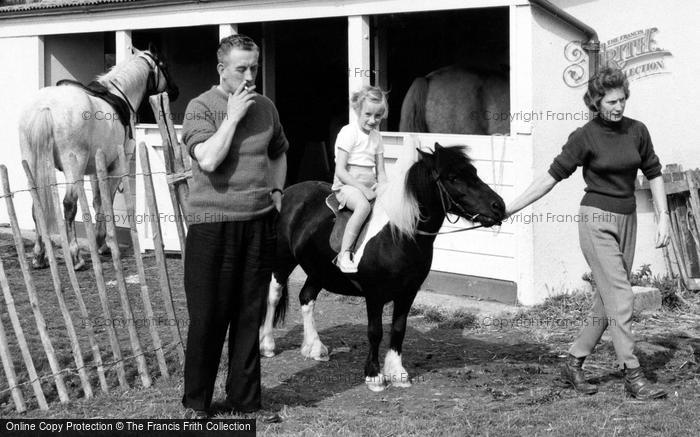 Photo of Dymchurch, Eastpleet Riding Stables, Going For A Ride c.1960