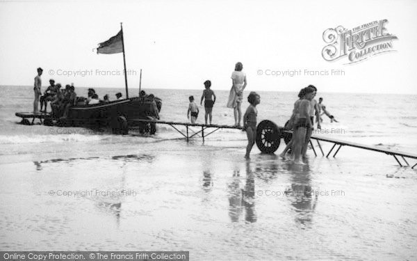 Photo of Dymchurch, Pleasure Boat, The Sands c.1955