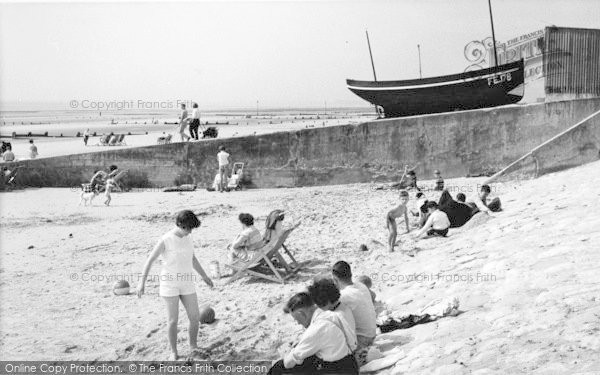 Photo of Dymchurch, Sands And Boat c.1960