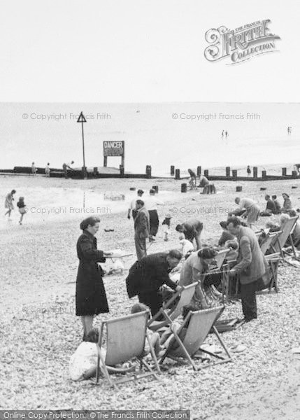 Photo of Dymchurch, The Beach c.1955