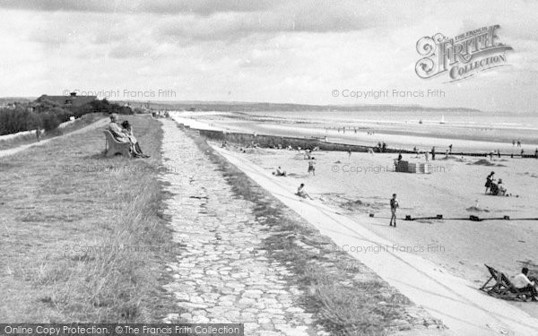 Photo of Dymchurch, The Seafront And Sands c.1955