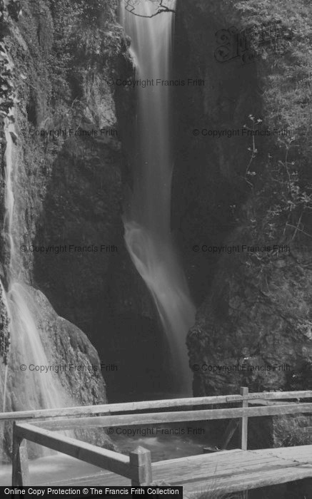 Photo of Dyserth, The Falls And Bridge c.1955