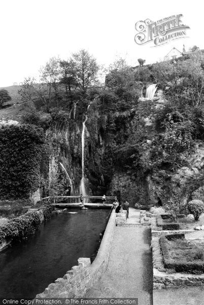 Photo of Dyserth, The Falls From The Gardens c.1955