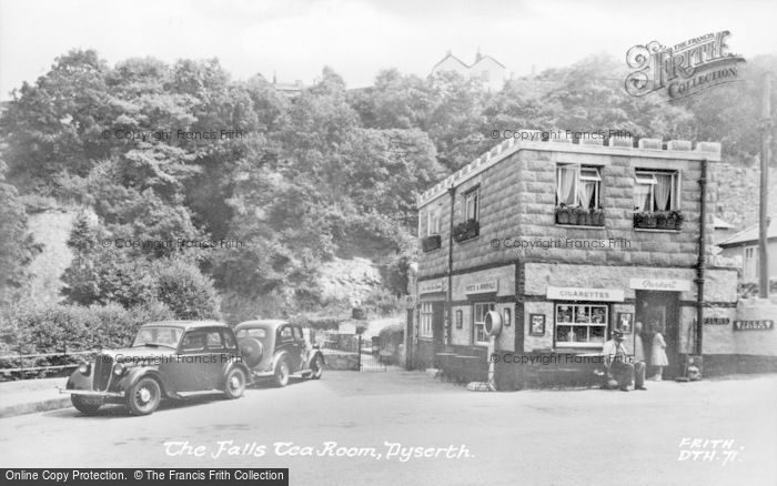 Photo of Dyserth, The Falls Tea Room c.1955