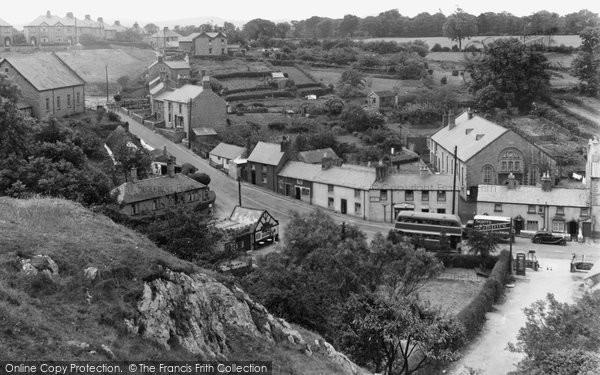 Photo of Dyserth, Village from above the Falls c1955