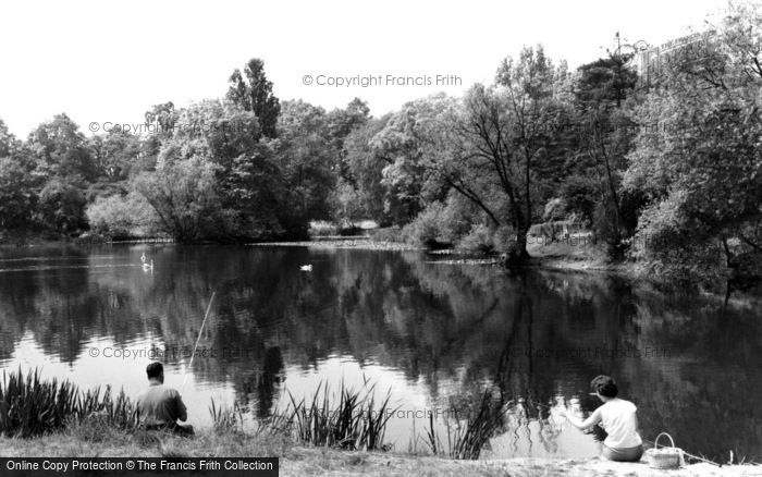 Photo of Ealing, Gunnersbury Park, The Fishing Lake c.1955