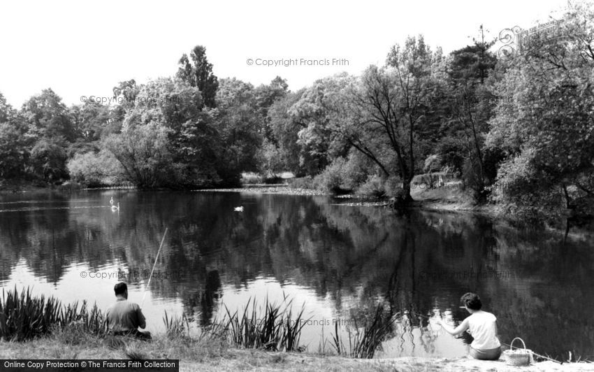 Ealing, Gunnersbury Park, the Fishing Lake c1955