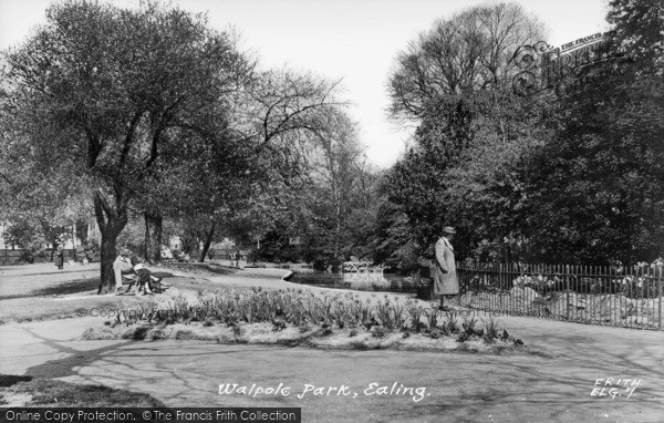 Photo of Ealing, Walpole Park c.1955