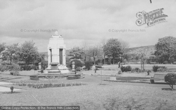 Photo of Earby, The War Memorial And Sough Park c.1950