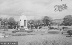 The War Memorial And Sough Park c.1950, Earby