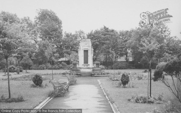 Photo of Earby, The War Memorial And Sough Park c.1955