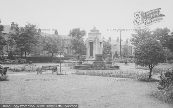 Photo of Earby, The War Memorial And Sough Park c.1955
